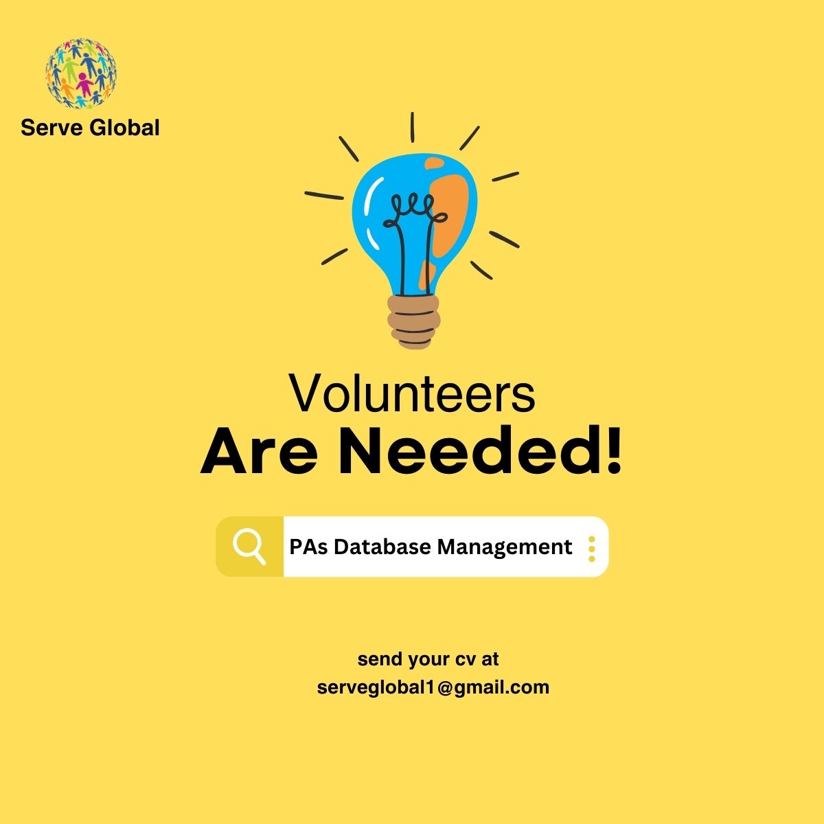 ASCO wants 10 volunteers to manage its Database  Responsibilities:  •  managing database   Qualification  IT background is preferable   Duration  Maximum 3 days  We offer: •  Certificate and recommendation letter •  Networking with like minded pe